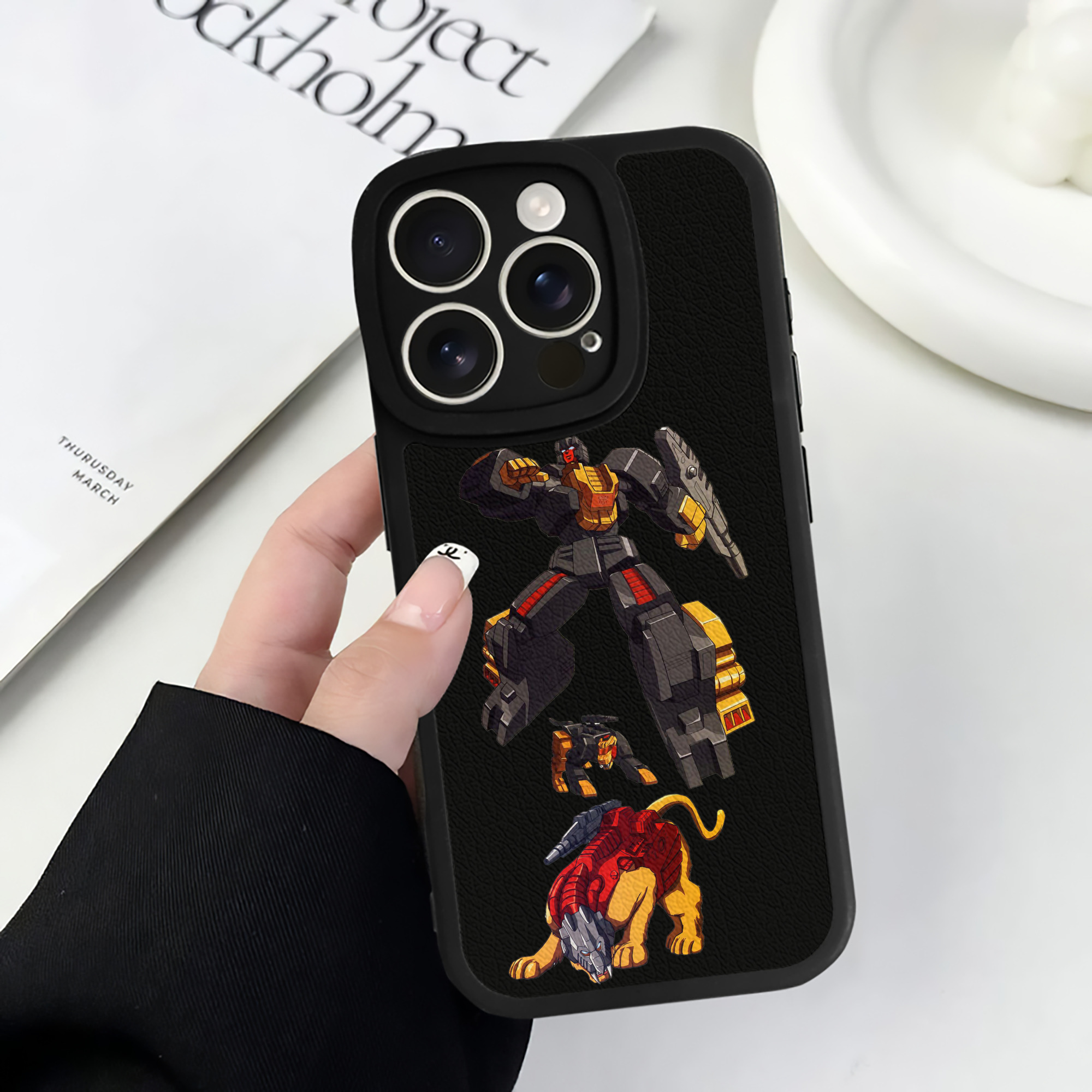 （画像用）  【iPhone 16シリーズ対応】シリコンスマホケース（レザー調） 材質：シリコン